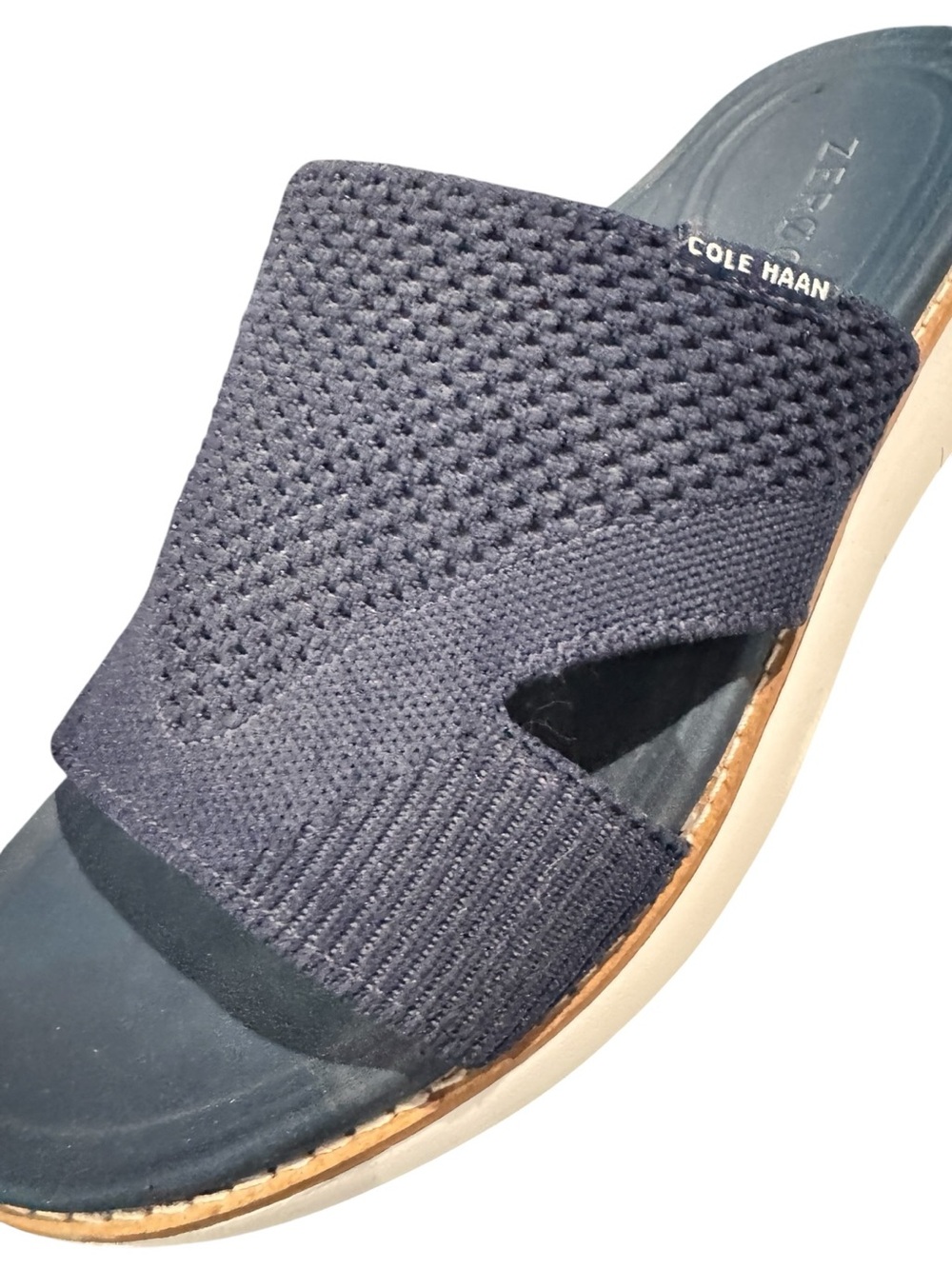 Cole Haan Navy ZeroGrand Slide Sandal 8 - Picture 2 of 8